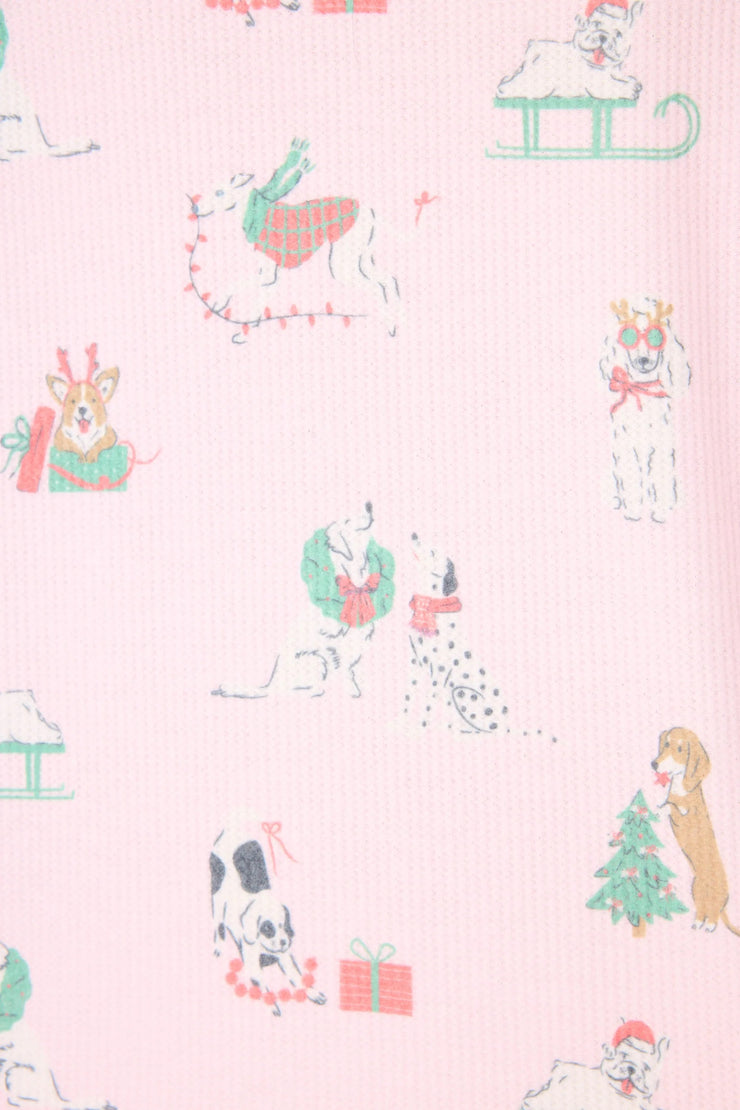 P.J. Salvage Peace & Pawlidays Dog Print Pants Set SKU RVPEST1