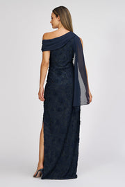 JS Collections ELODIE NECK DRAPE GOWN SKU 86110850