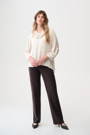 Joseph Ribkof fRecycled Satin Boxy Tunic with Cowl Collar 254217