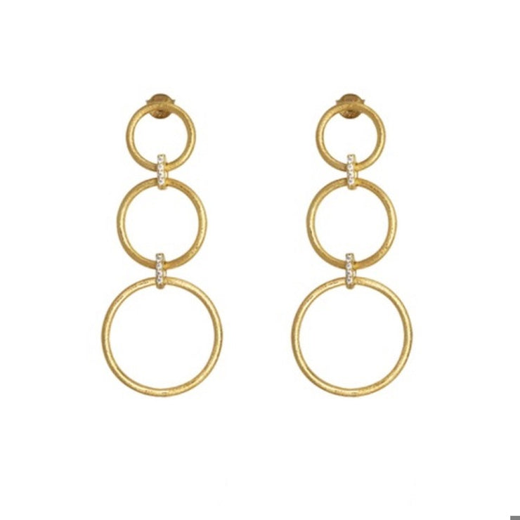 DEAN DAVIDSON PAVE CELESTE DROP EARRINGS - Silver/White Topaz SKU E1167-S-WTP
