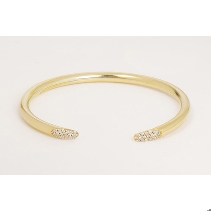 DEAN DAVIDSON PAVE JULIETTE FLEX CUFF - Gold/White Topaz SKU