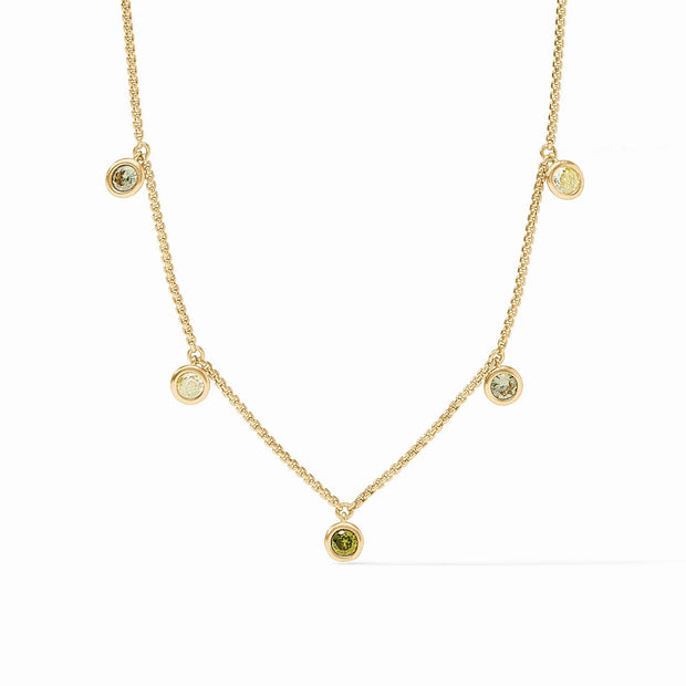 Julie Vos Rainbow Delicate Charm Necklace Shades Of Jade SKU N574GSJ00