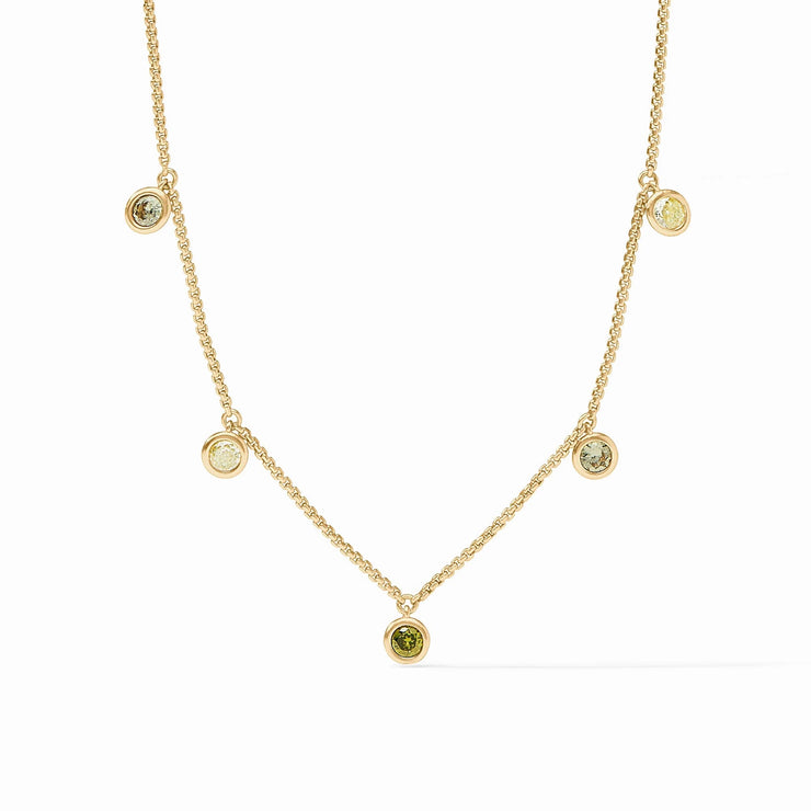 Julie Vos Rainbow Delicate Charm Necklace Shades Of Jade SKU N574GSJ00