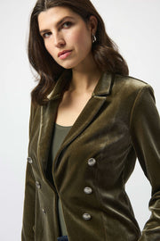 Joseph Ribkoff Velvet Knit Fitted Blazer 253193