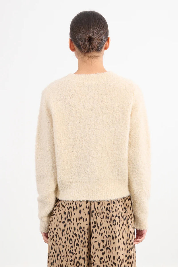 Molly Bracken YOUNG LADIES KNITTED CARDIGAN SKU LAL496DH-CREAM