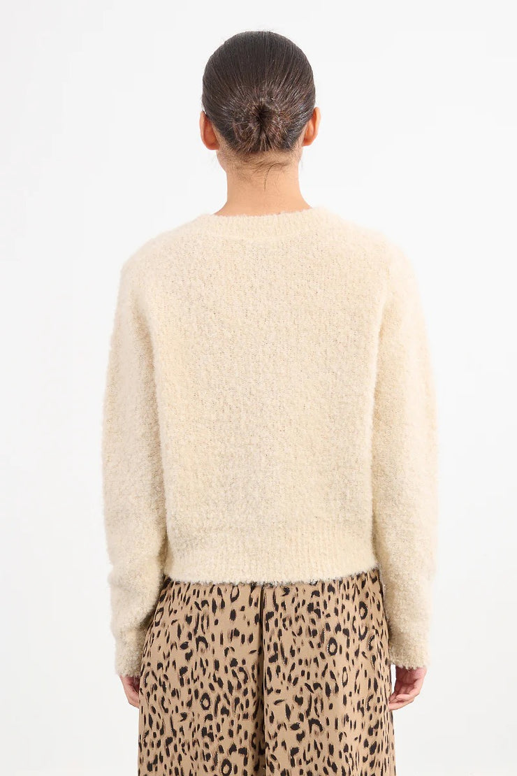 Molly Bracken YOUNG LADIES KNITTED CARDIGAN SKU LAL496DH-CREAM