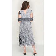Miss Nikky  Black & White Polka Dot Dress (Reversible)