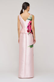 Kay Unger LUCIANA COLUMN GOWN - Blush SKU 55113233