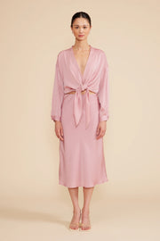 Lucy Paris Gloria Tie Top- Pink T4915-5