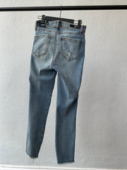 KUT High Riser Connie Crop Thinker Blue